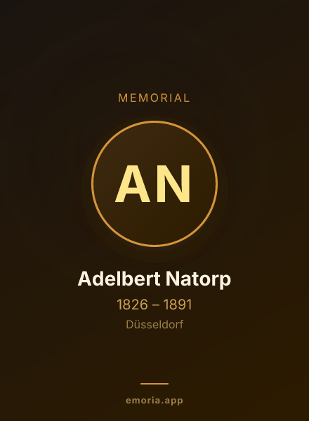 Memorial portrait of Adelbert Natorp