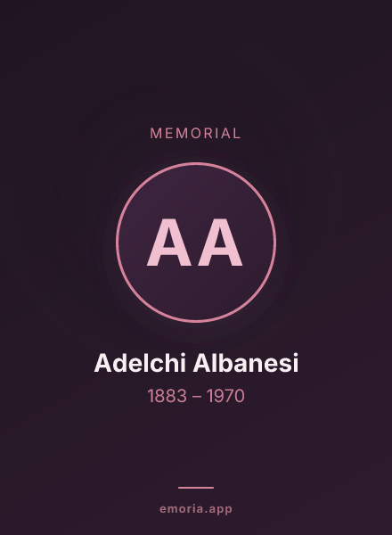 Memorial portrait of Adelchi Albanesi