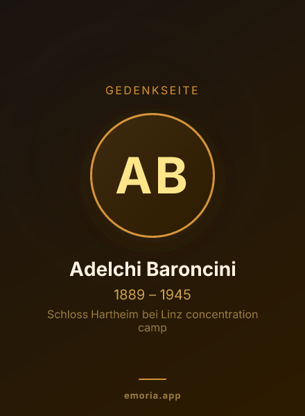 Gedenkportrait von Adelchi Baroncini