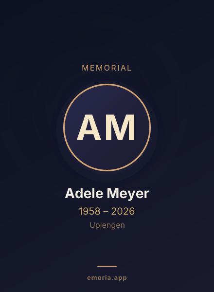 Memorial portrait of Adele Meyer