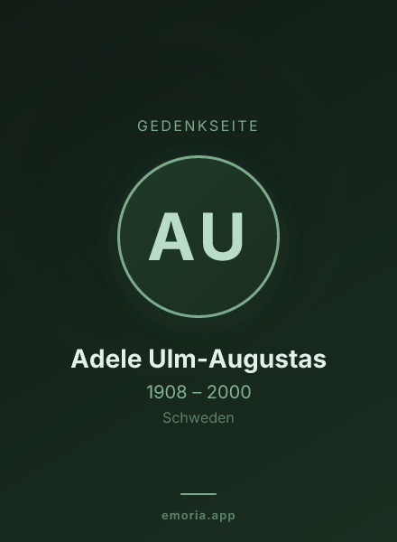 Gedenkportrait von Adele Ulm-Augustas