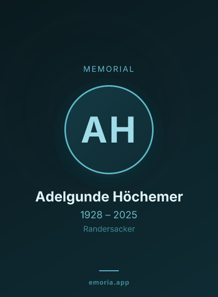 Memorial portrait of Adelgunde Höchemer