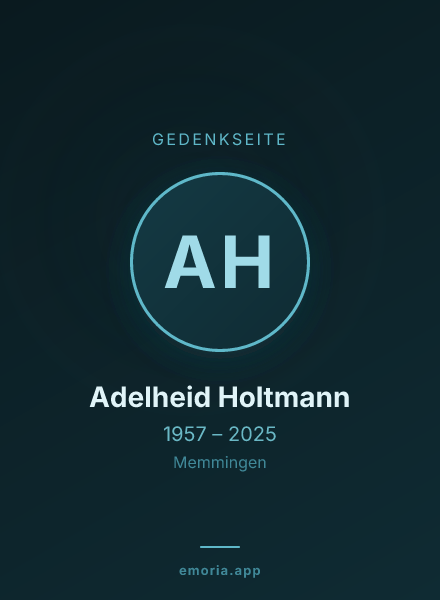 Gedenkportrait von Adelheid Holtmann