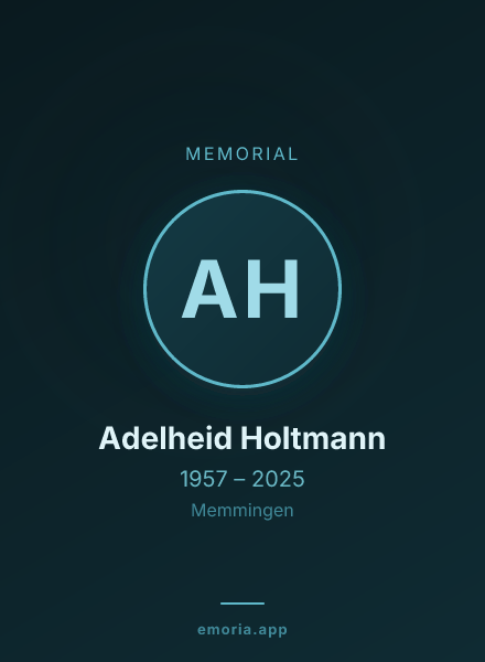 Memorial portrait of Adelheid Holtmann