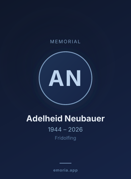 Memorial portrait of Adelheid Neubauer