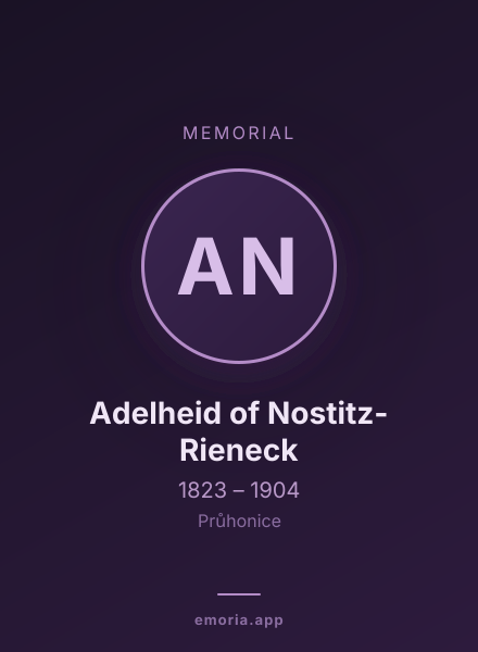 Memorial portrait of Adelheid of Nostitz-Rieneck
