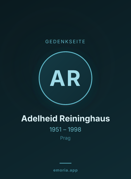 Gedenkportrait von Adelheid Reininghaus