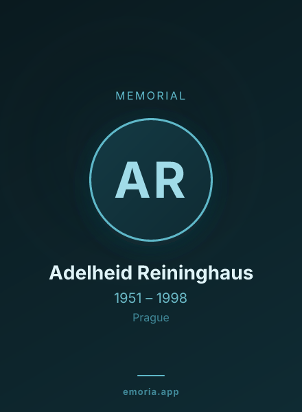 Memorial portrait of Adelheid Reininghaus
