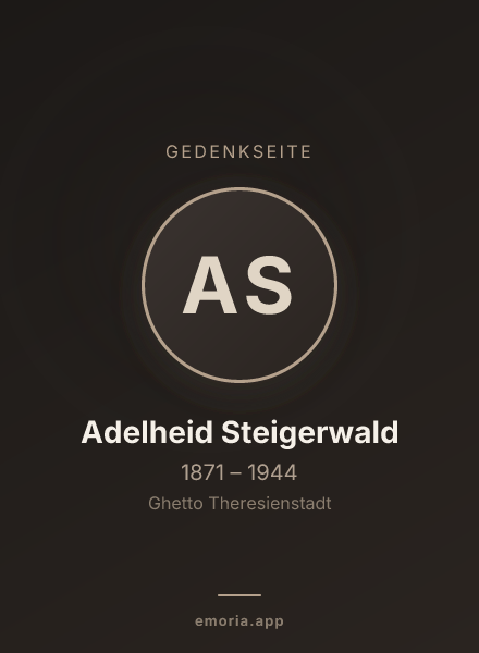 Gedenkportrait von Adelheid Steigerwald