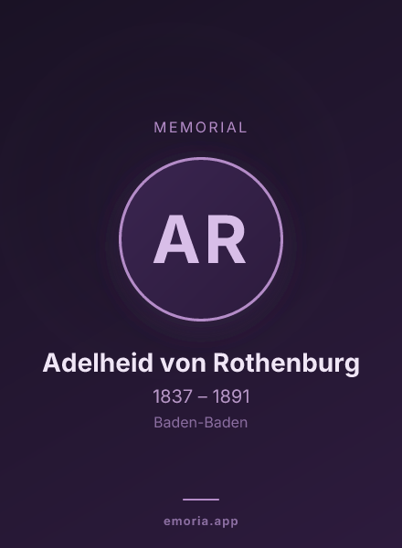 Memorial portrait of Adelheid von Rothenburg