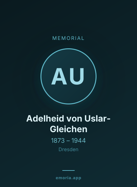 Memorial portrait of Adelheid von Uslar-Gleichen