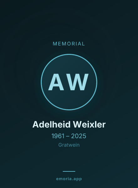 Memorial portrait of Adelheid Weixler