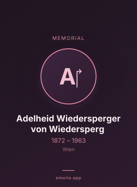 Memorial portrait of Adelheid Wiedersperger von Wiedersperg ‎