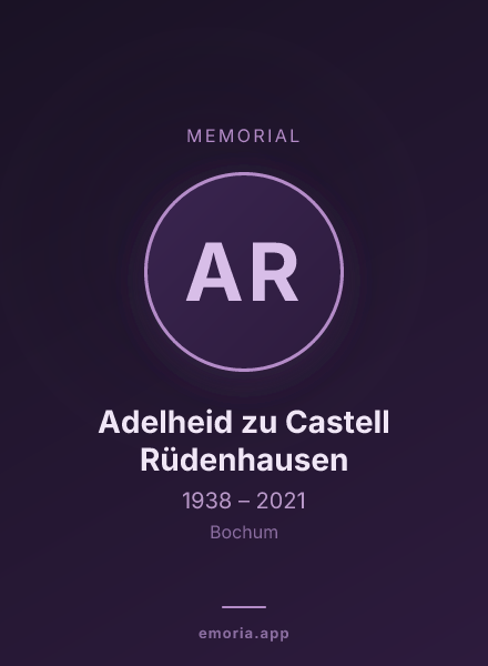 Memorial portrait of Adelheid zu Castell Rüdenhausen