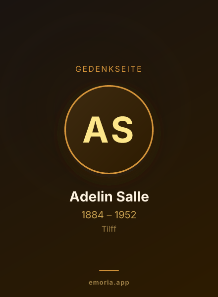 Gedenkportrait von Adelin Salle