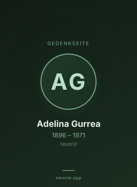Gedenkportrait von Adelina Gurrea
