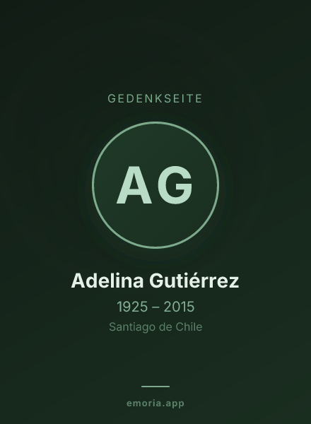 Gedenkportrait von Adelina Gutiérrez