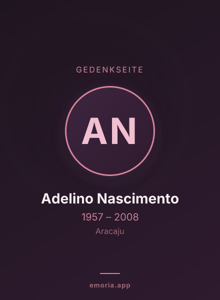 Gedenkportrait von Adelino Nascimento