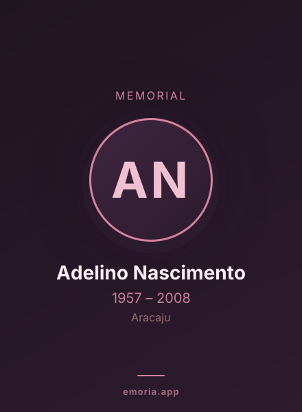 Memorial portrait of Adelino Nascimento