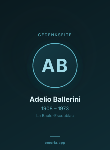 Gedenkportrait von Adelio Ballerini
