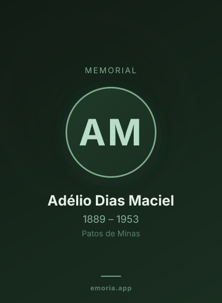 Memorial portrait of Adélio Dias Maciel