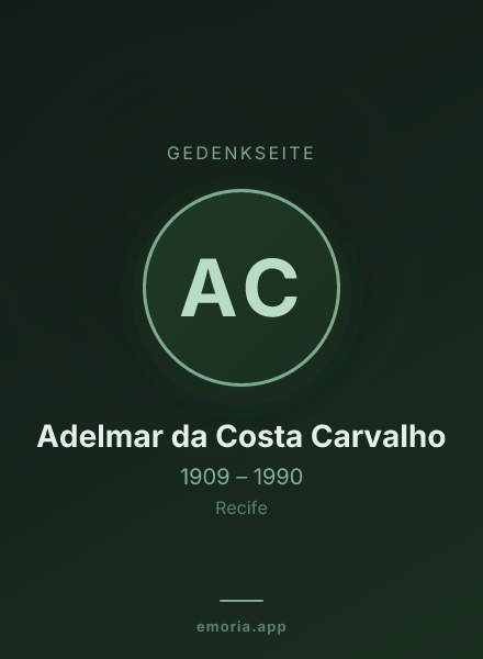 Gedenkportrait von Adelmar da Costa Carvalho
