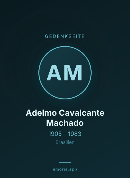 Gedenkportrait von Adelmo Cavalcante Machado