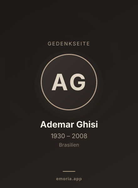 Gedenkportrait von Ademar Ghisi