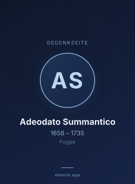 Gedenkportrait von Adeodato Summantico
