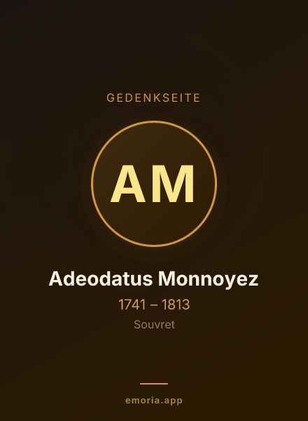 Gedenkportrait von Adeodatus Monnoyez