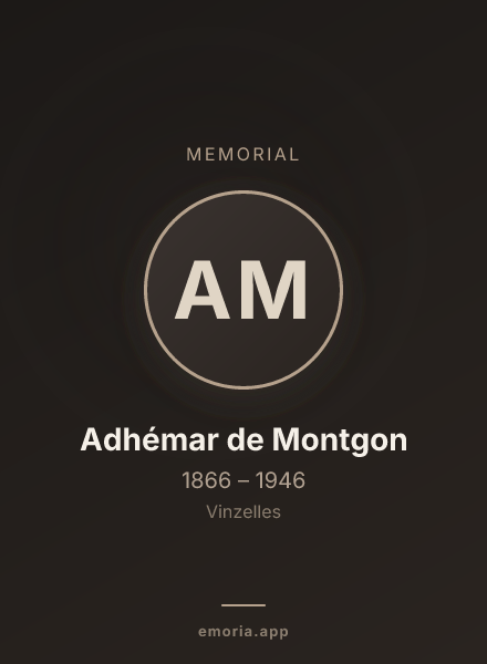 Memorial portrait of Adhémar de Montgon