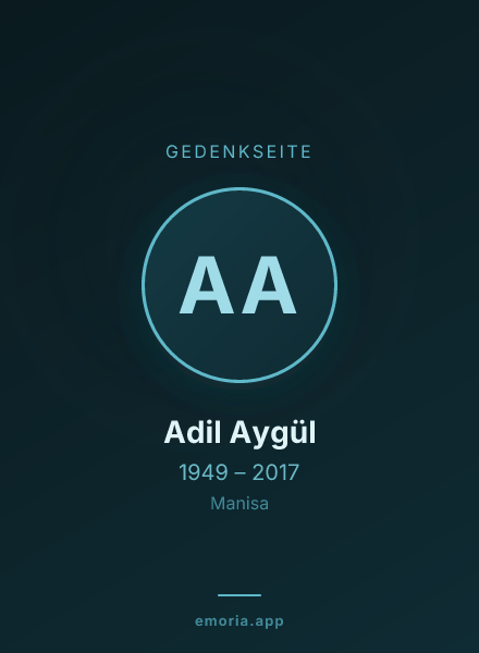 Gedenkportrait von Adil Aygül
