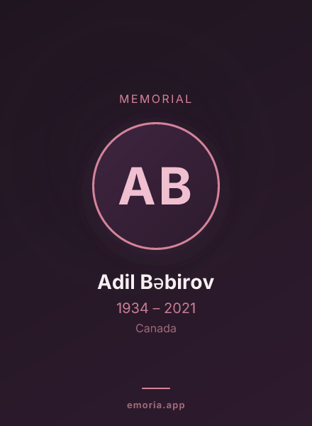 Memorial portrait of Adil Bəbirov