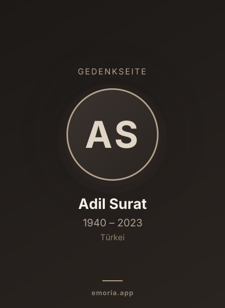 Gedenkportrait von Adil Surat