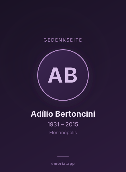 Gedenkportrait von Adílio Bertoncini