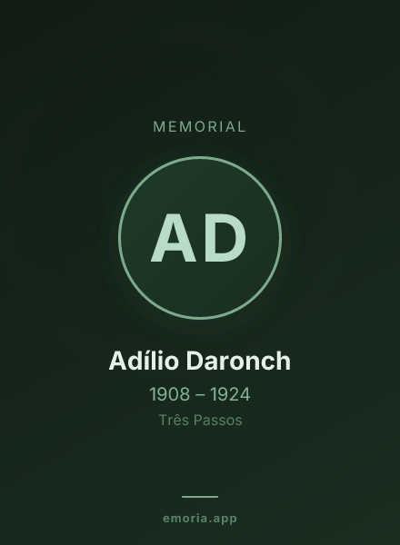 Memorial portrait of Adílio Daronch