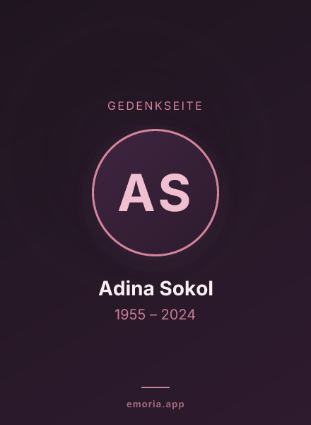 Gedenkportrait von Adina Sokol