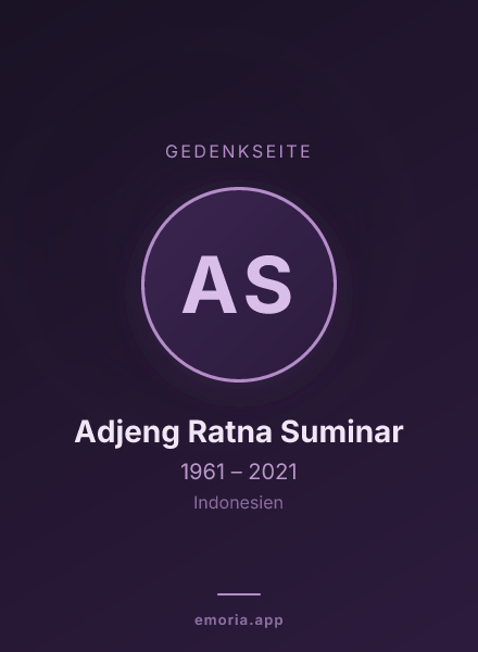 Gedenkportrait von Adjeng Ratna Suminar