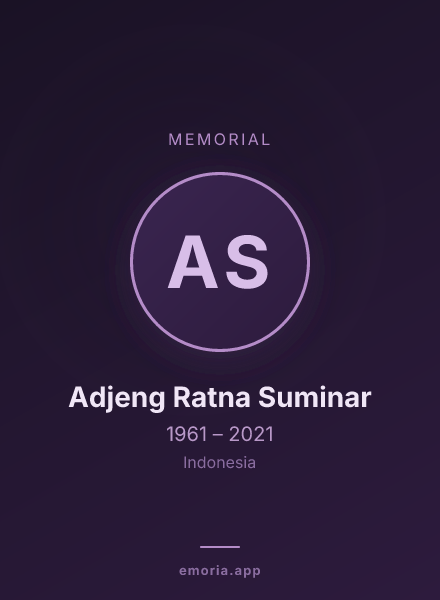 Memorial portrait of Adjeng Ratna Suminar