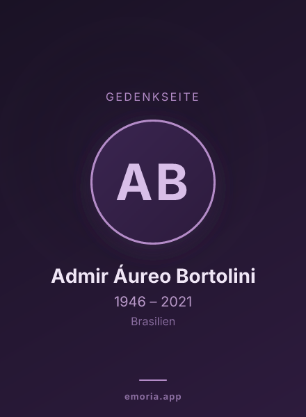 Gedenkportrait von Admir Áureo Bortolini