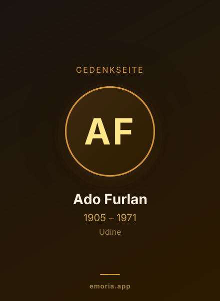 Gedenkportrait von Ado Furlan