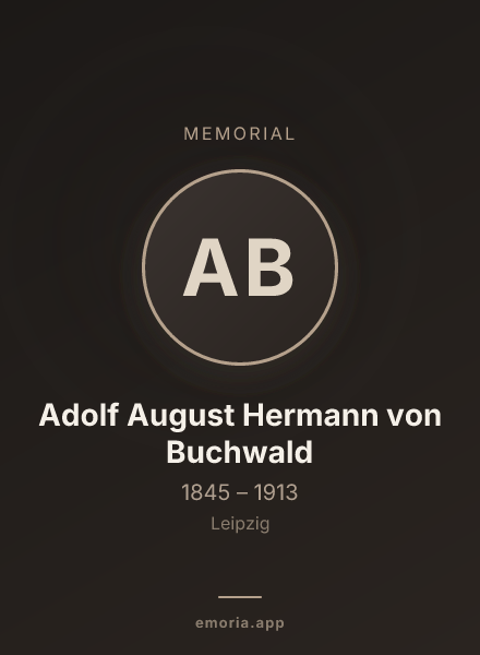 Memorial portrait of Adolf August Hermann von Buchwald