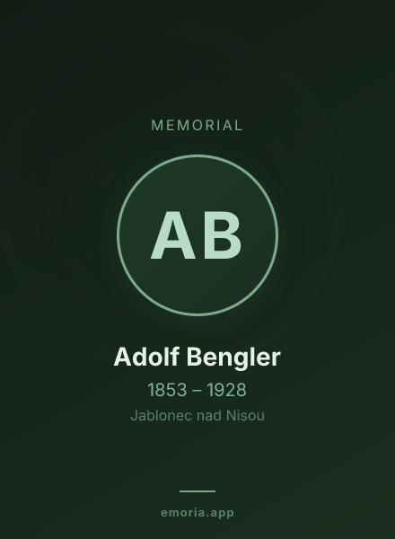 Memorial portrait of Adolf Bengler
