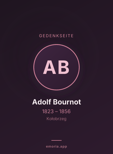 Gedenkportrait von Adolf Bournot