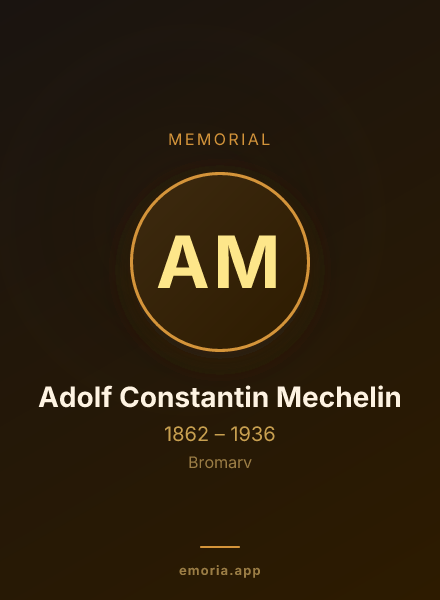Memorial portrait of Adolf Constantin Mechelin