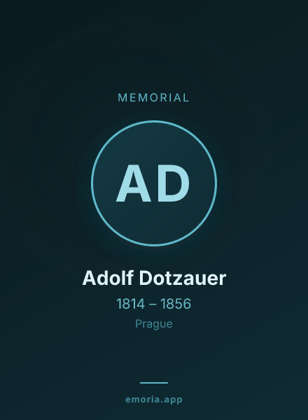 Memorial portrait of Adolf Dotzauer
