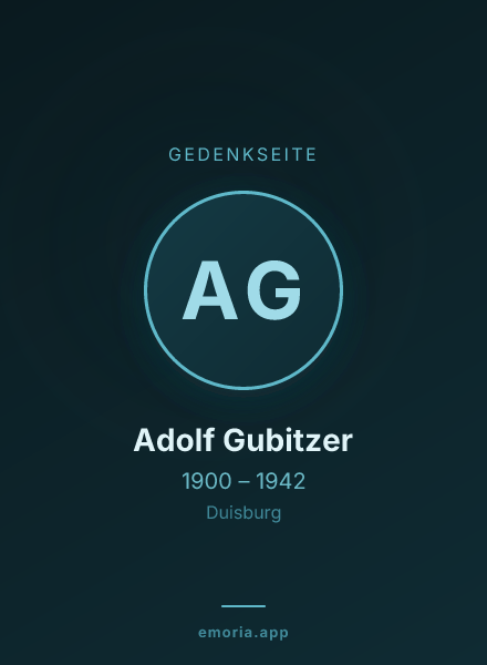 Gedenkportrait von Adolf Gubitzer