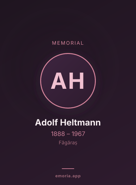 Memorial portrait of Adolf Heltmann