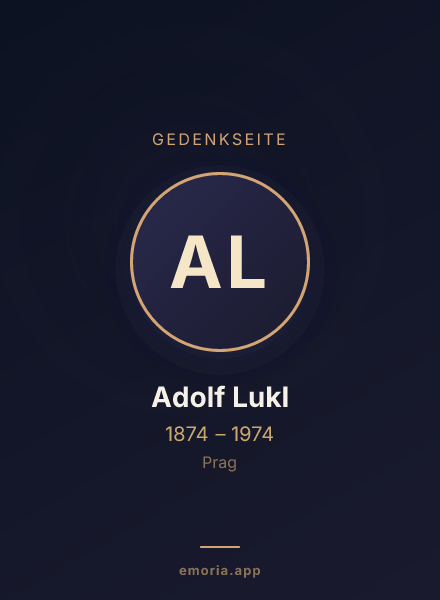 Gedenkportrait von Adolf Lukl