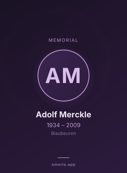 Memorial portrait of Adolf Merckle